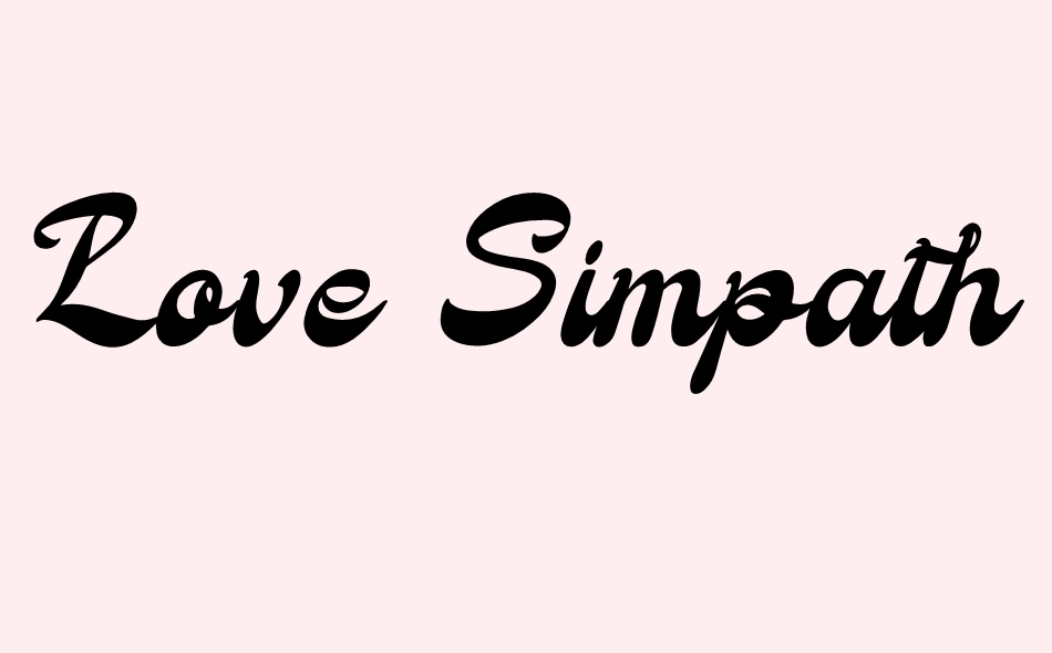 Love Simpathy font big