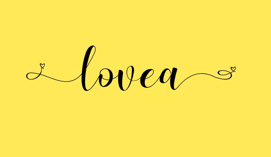 Lovea font big