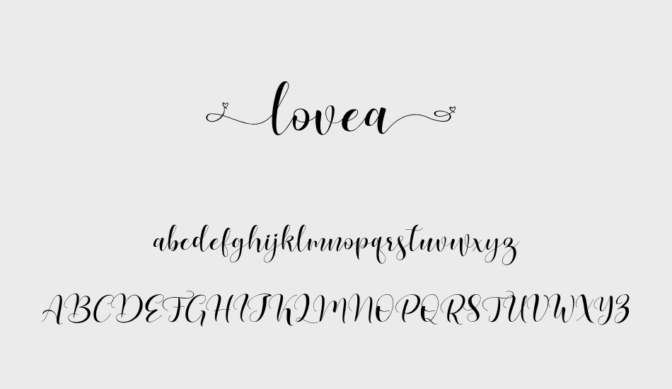 Lovea font