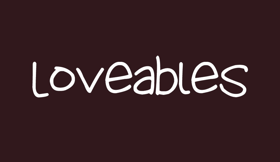 Loveables font big