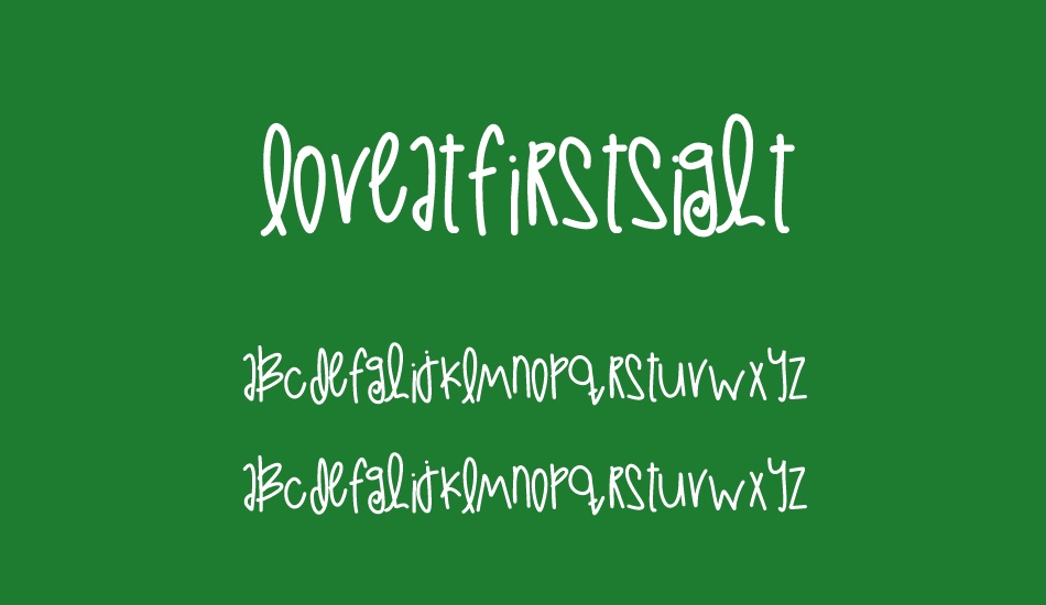 LoveAtFirstSight font