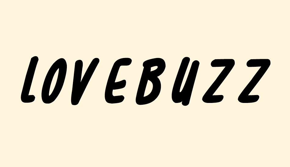 Lovebuzz font big