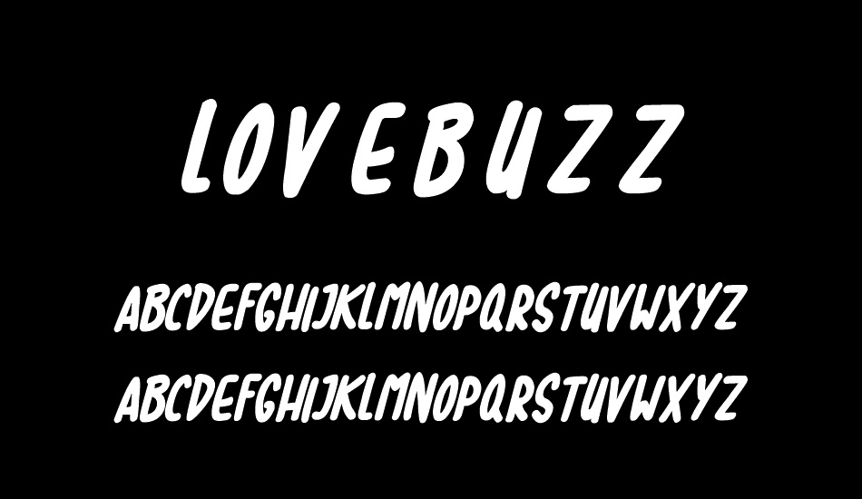 Lovebuzz font