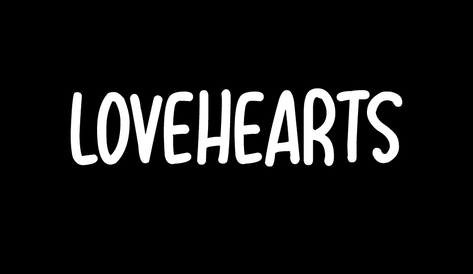 Lovehearts XYZ font big