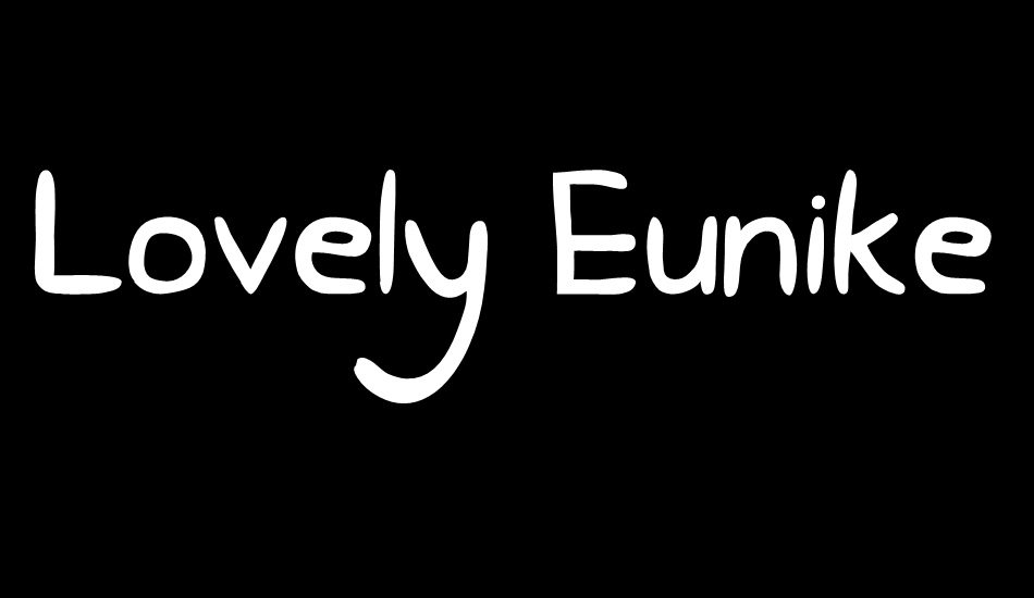 Lovely Eunike Hans font big