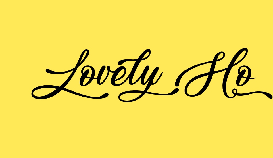 Lovely Home font big