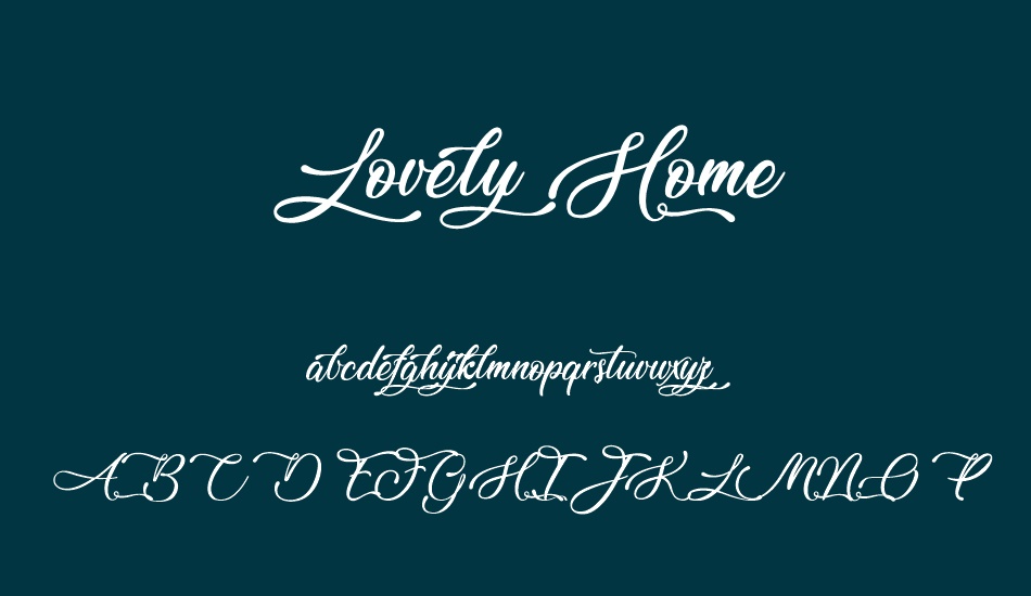 Lovely Home font