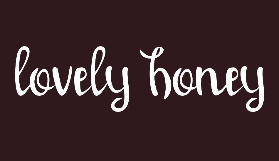 lovely honey font big