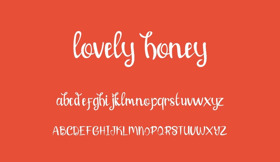 lovely honey font