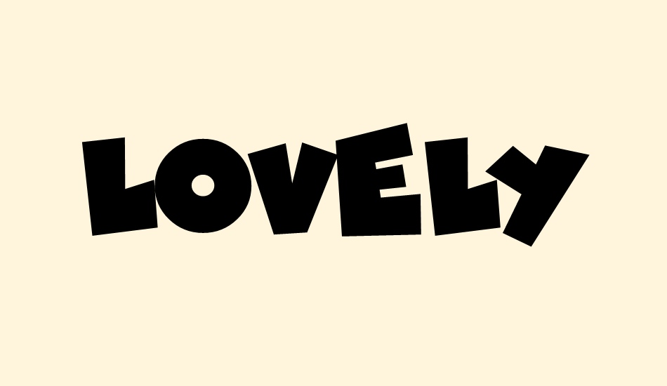 Lovely Madness font big