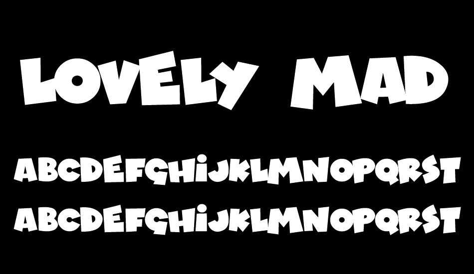Lovely Madness font
