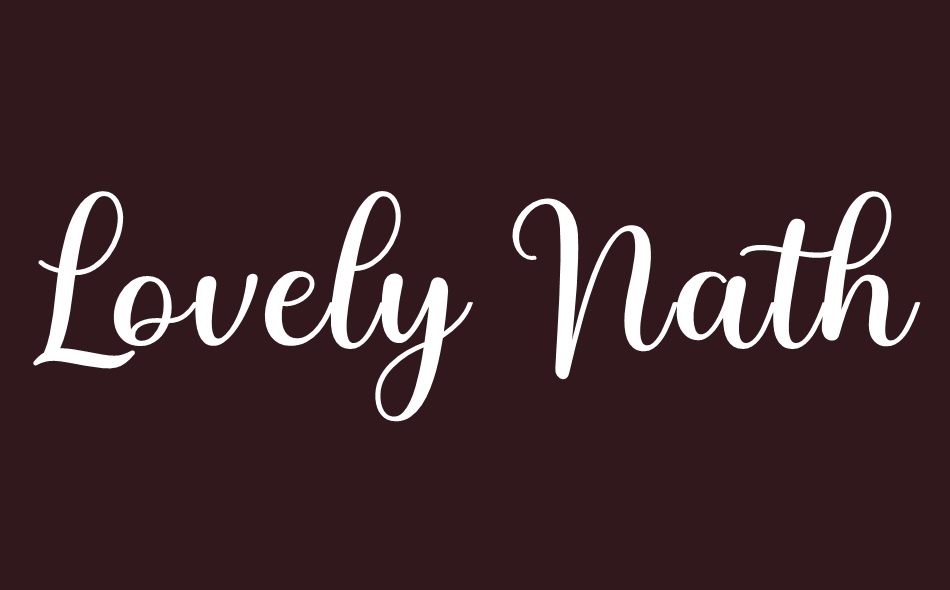 Lovely Nathalie Script font big