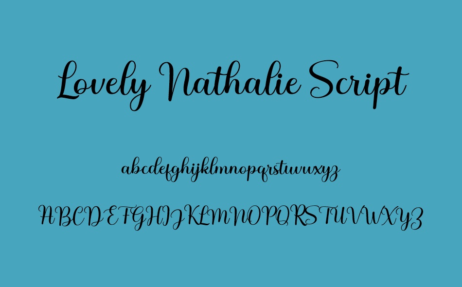 Lovely Nathalie Script font