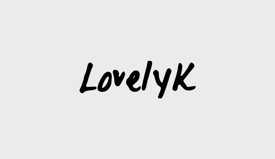 LovelyK font big