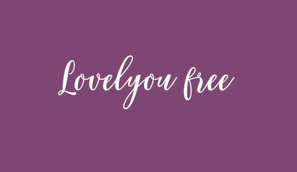 Lovelyou free font big