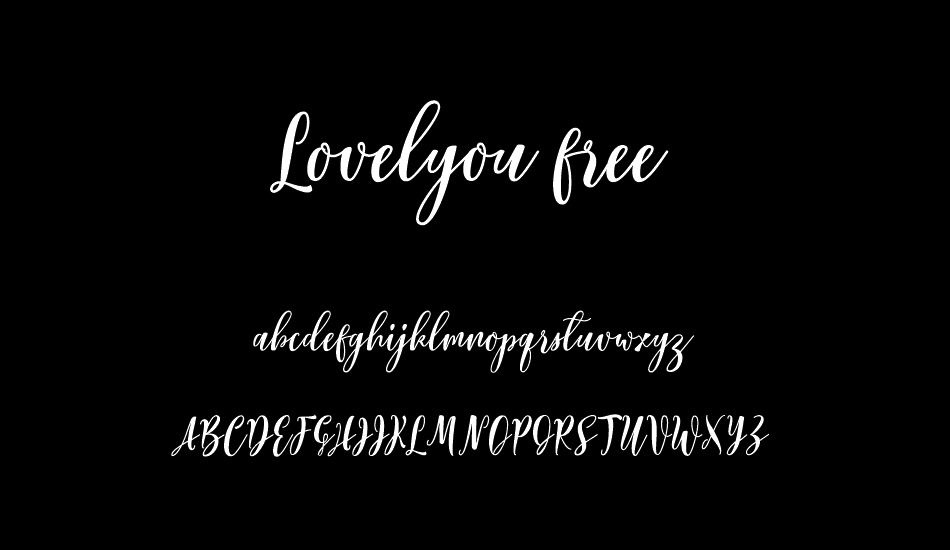 Lovelyou free font