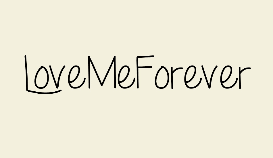 LoveMeForever font big