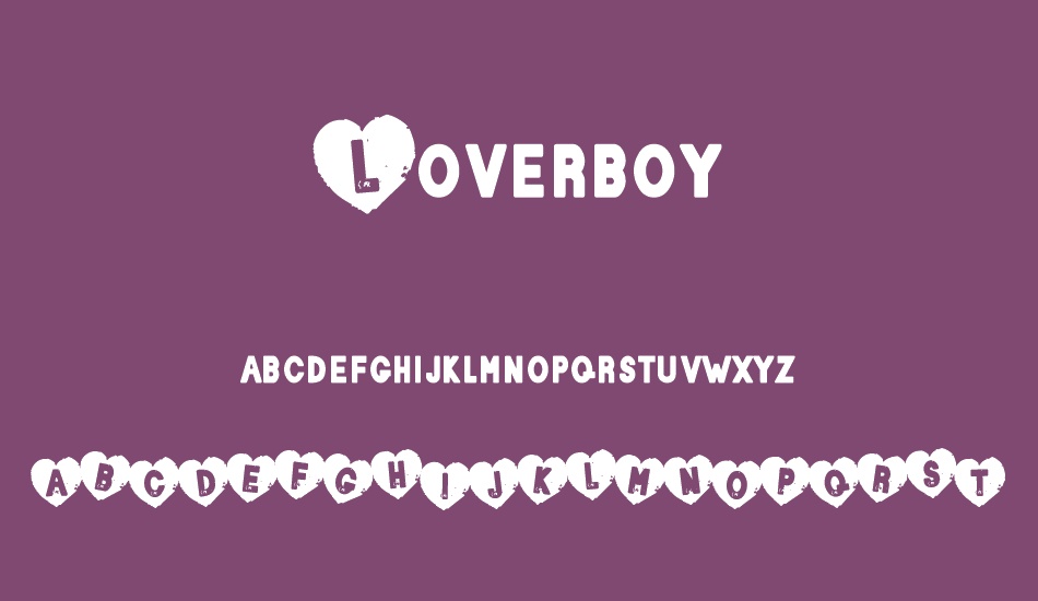 Loverboy font