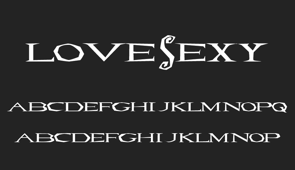 Lovesexy font