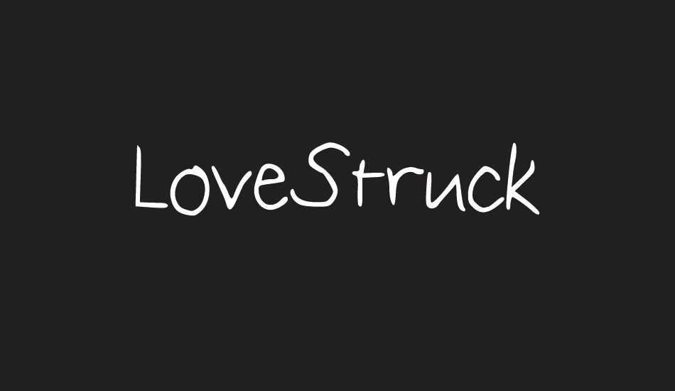 LoveStruck font big