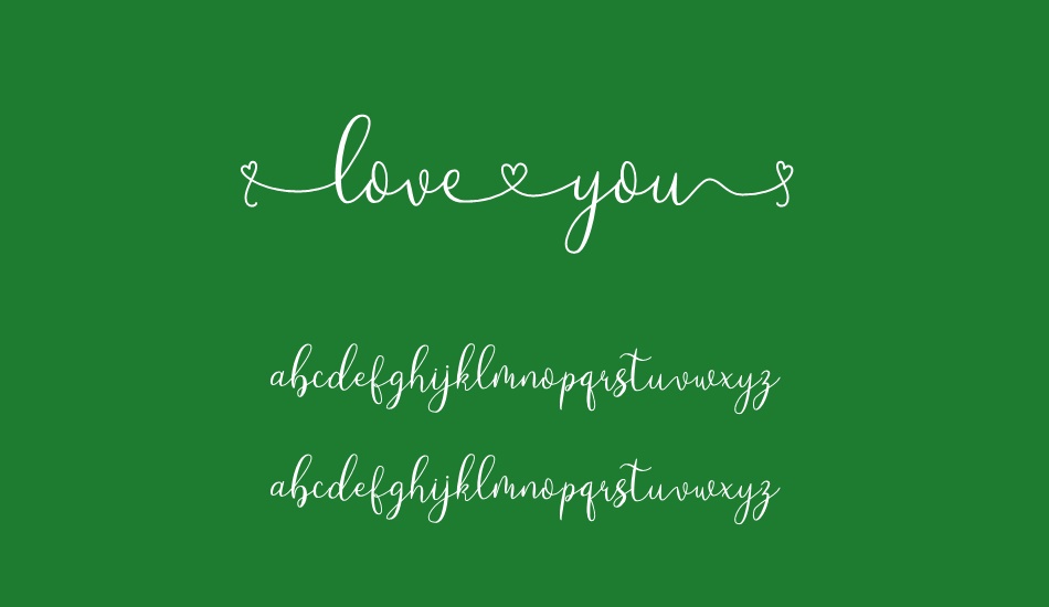 Loveyou font