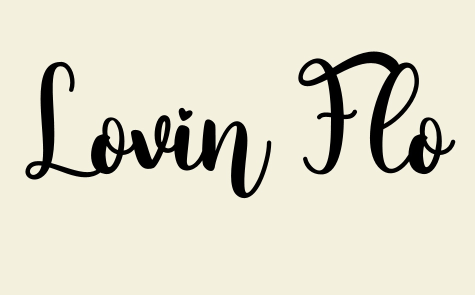 Lovin Florist font big