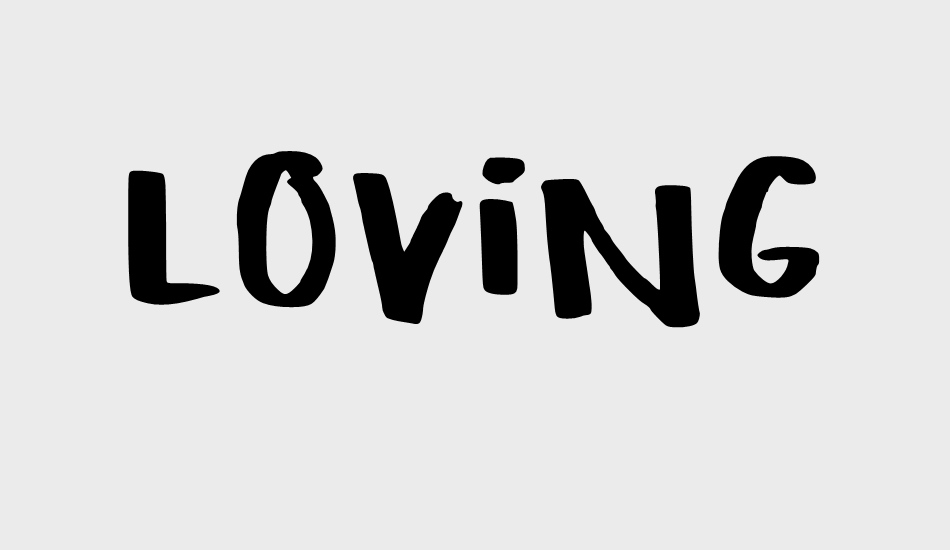 Loving Memories font big