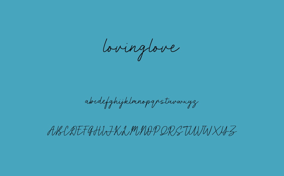 Lovinglove font