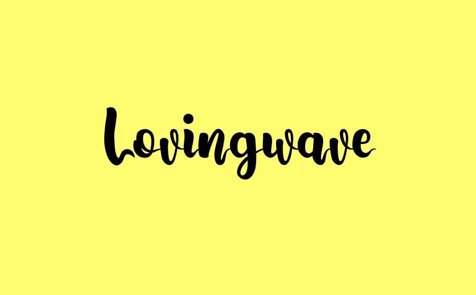 Lovingwave font big