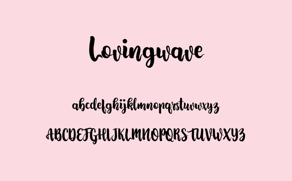 Lovingwave font