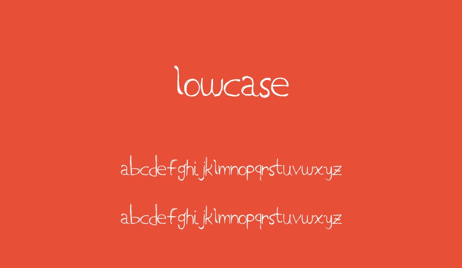 LowCase font