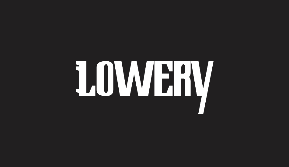 Lowery Regular font big