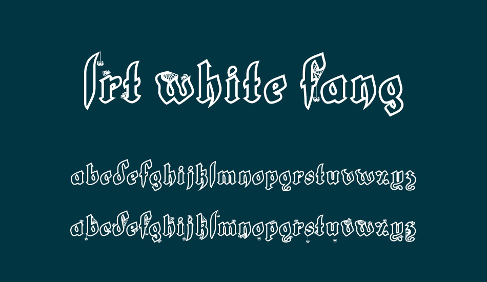 LRT White Fang font