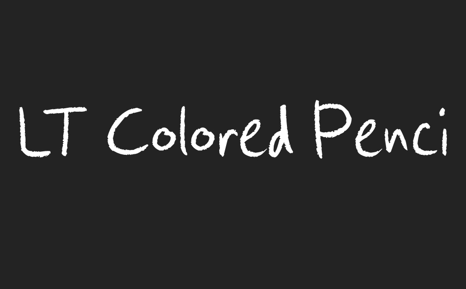 LT Colored Pencil font big