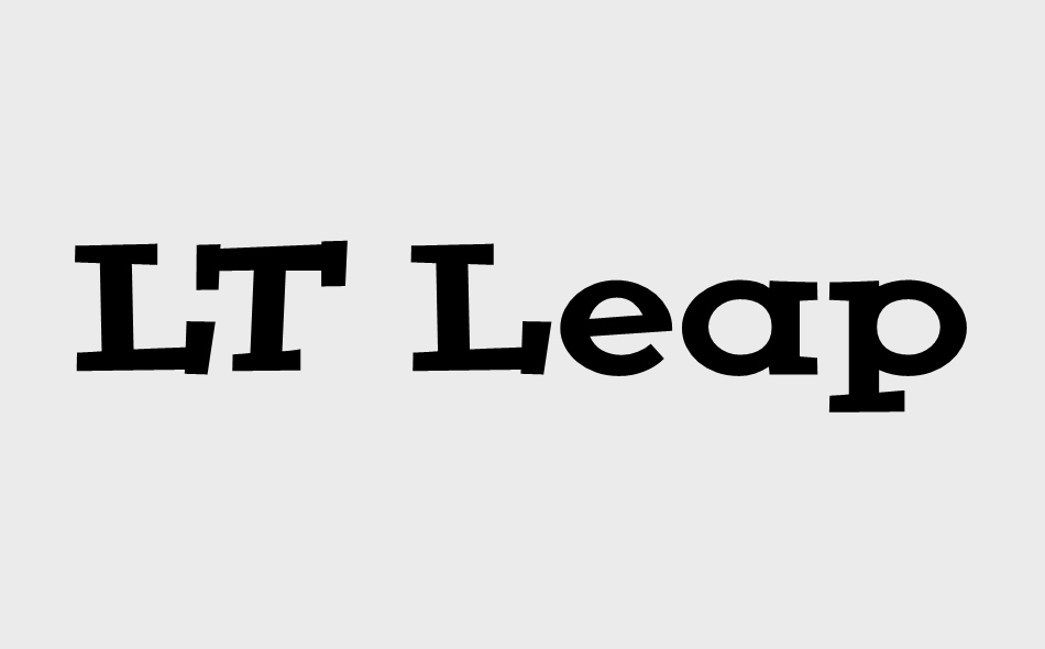 LT Leap font big