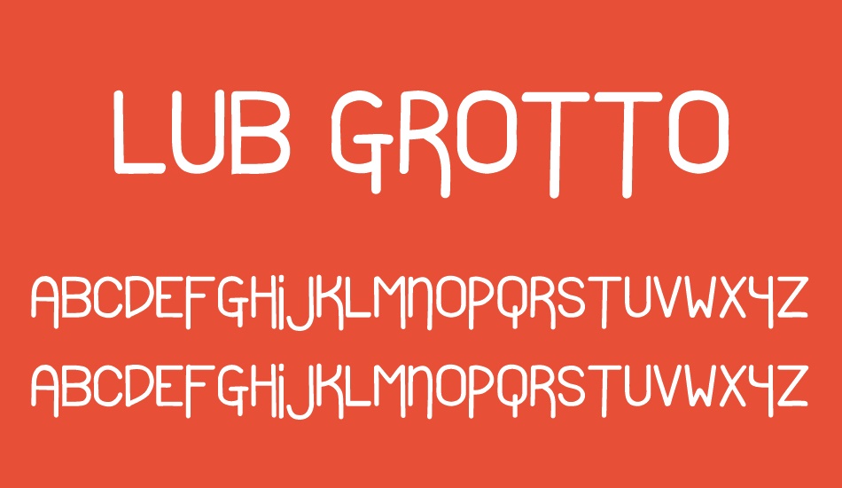 Lub Grotto font