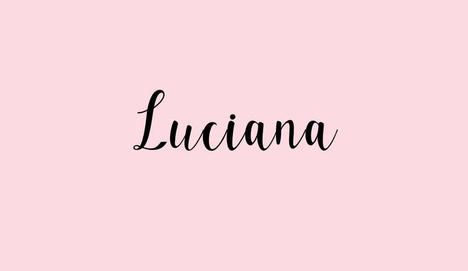 Luciana font big