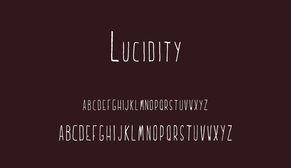 Lucidity font