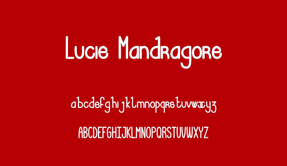 Lucie Mandragore font