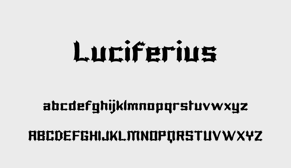 Luciferius font