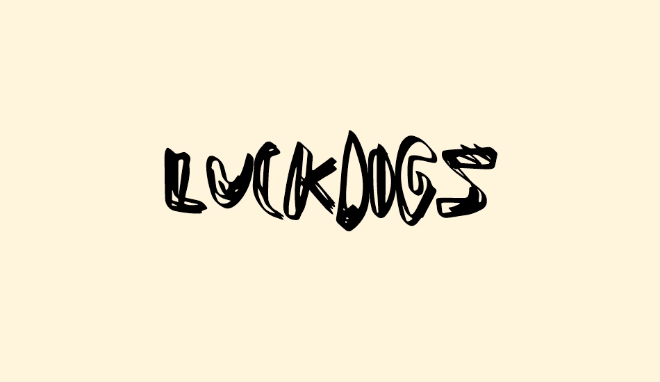 LuckDogs font big