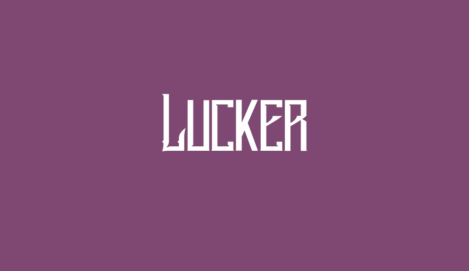 Lucker font big