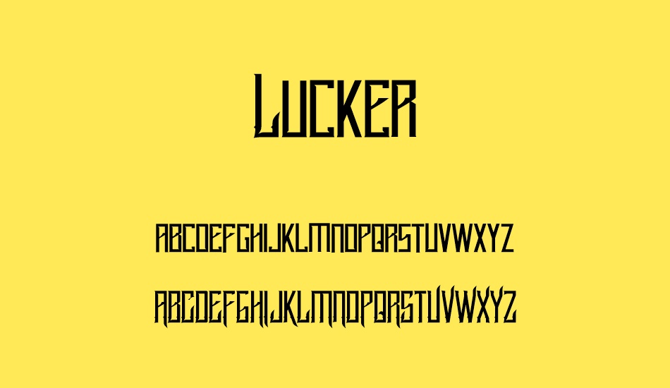 Lucker font