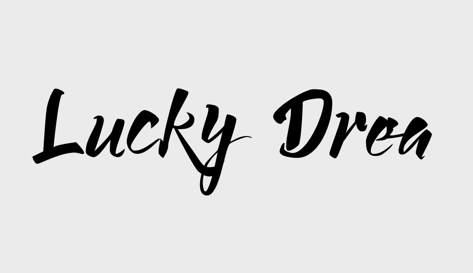 Lucky Dream Demo font big