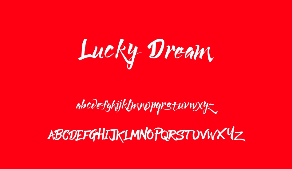 Lucky Dream Demo font