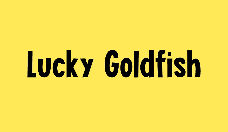 Lucky Goldfish DEMO font big