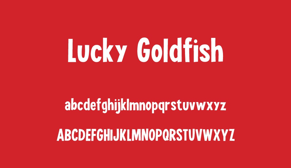 Lucky Goldfish DEMO font