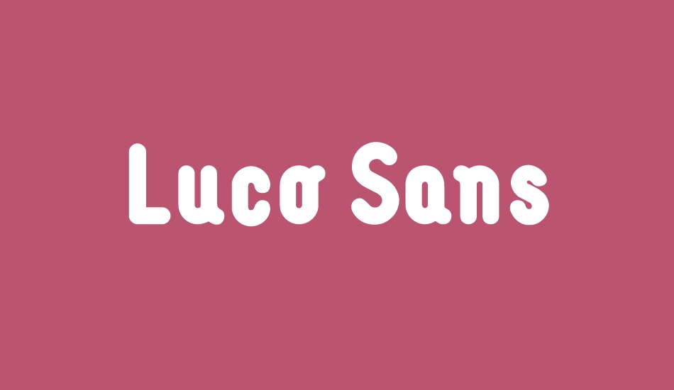 Luco Sans font big