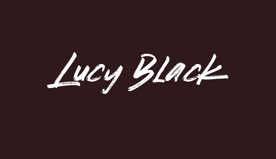 Lucy Black font big