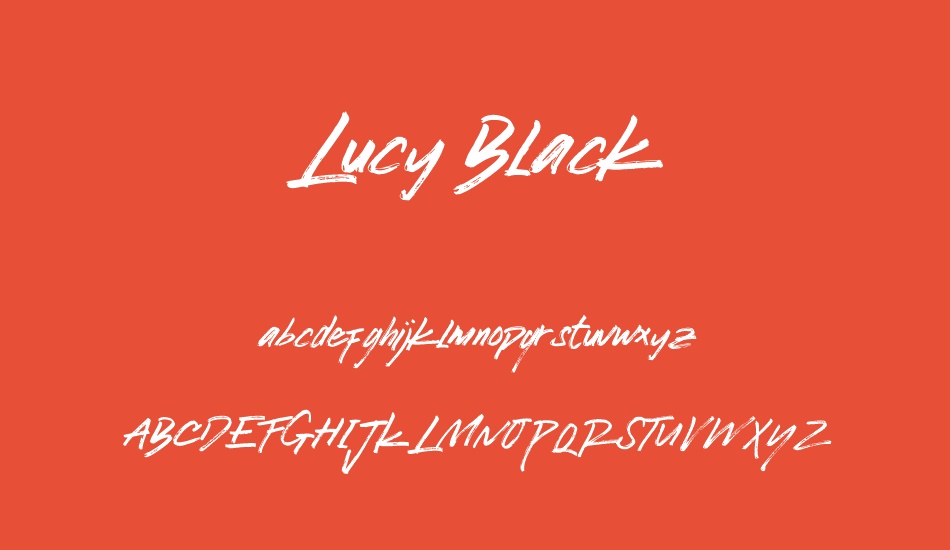 Lucy Black font